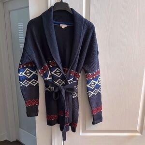 ☀️☀️ MERONA Navy Patterned Cardigan